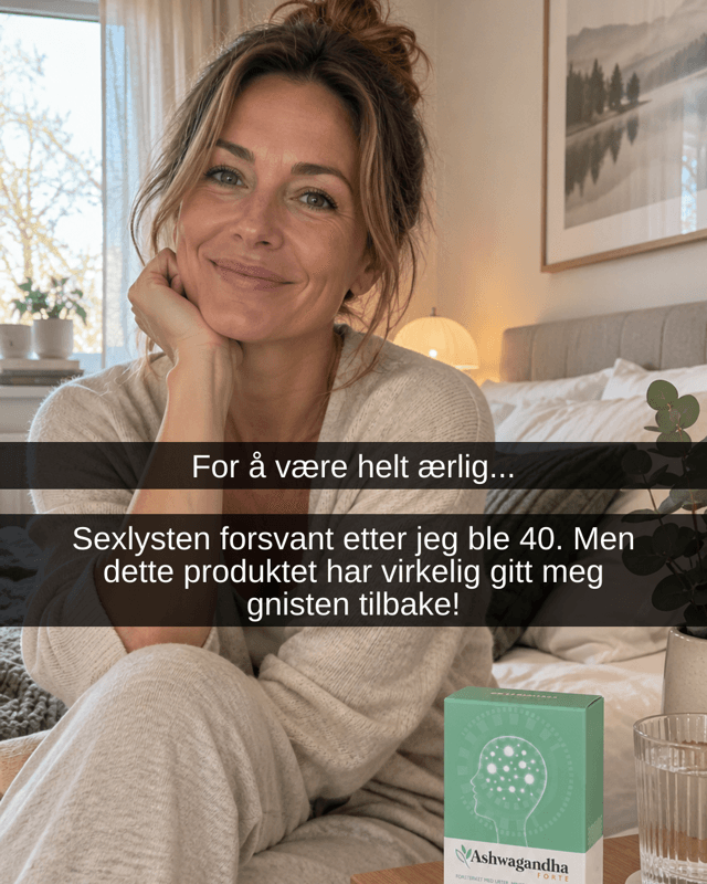 Illustrative Ashwagandha Forte bedroom lifestyle testimonial creative made in VEKZT